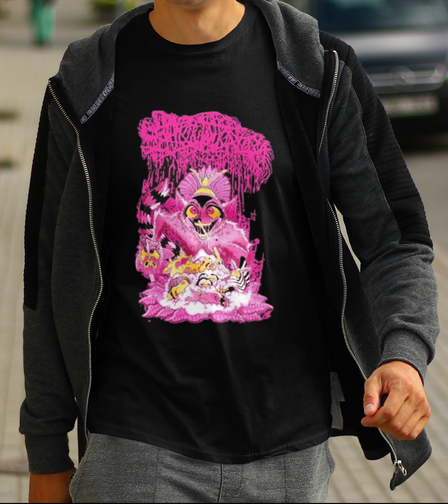New Sanguisugabogg Pink Monster King Julian Purple T-Shirt