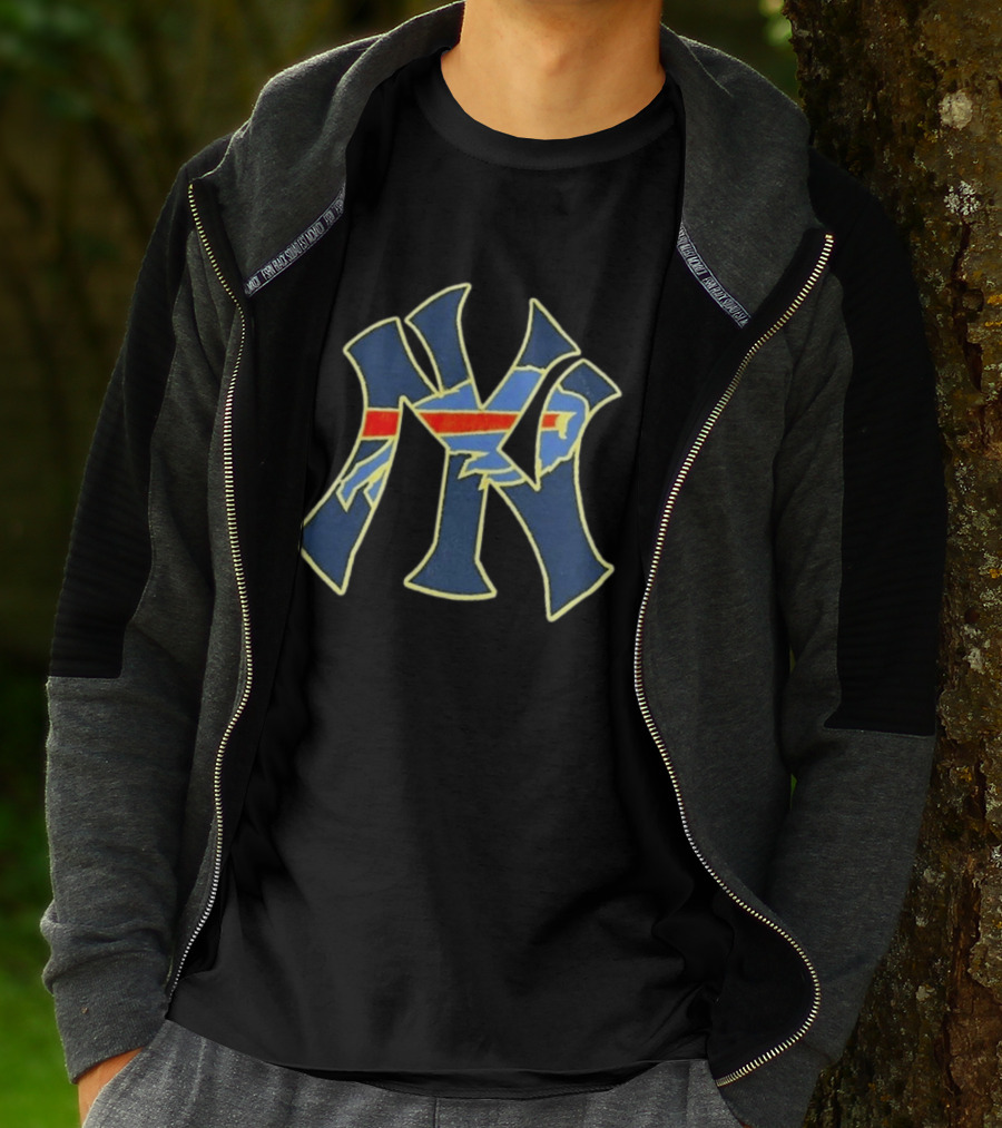 New York Yankees Buffalo Bills Collaboration T-Shirt