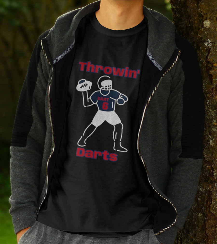 Throwin Darts Dart 6 New York Giants Football 2025 T-Shirt