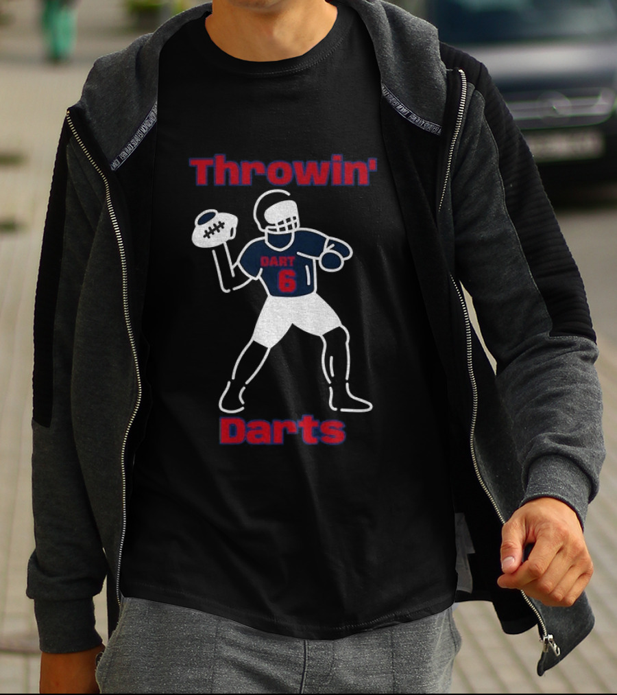 Throwin Darts Dart 6 New York Giants Football 2025 T-Shirt