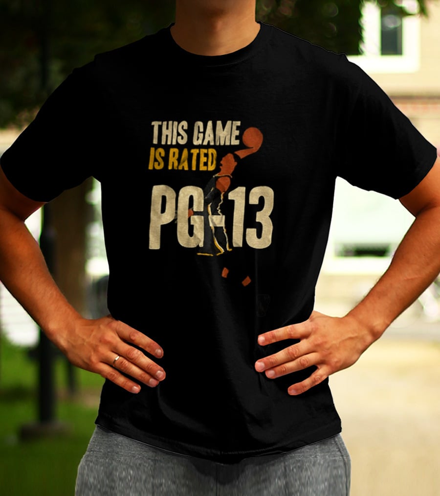 Tony Bradley Indiana Pacers This Game Is Rated PG 13 Basketball Cartoon T-Shirt