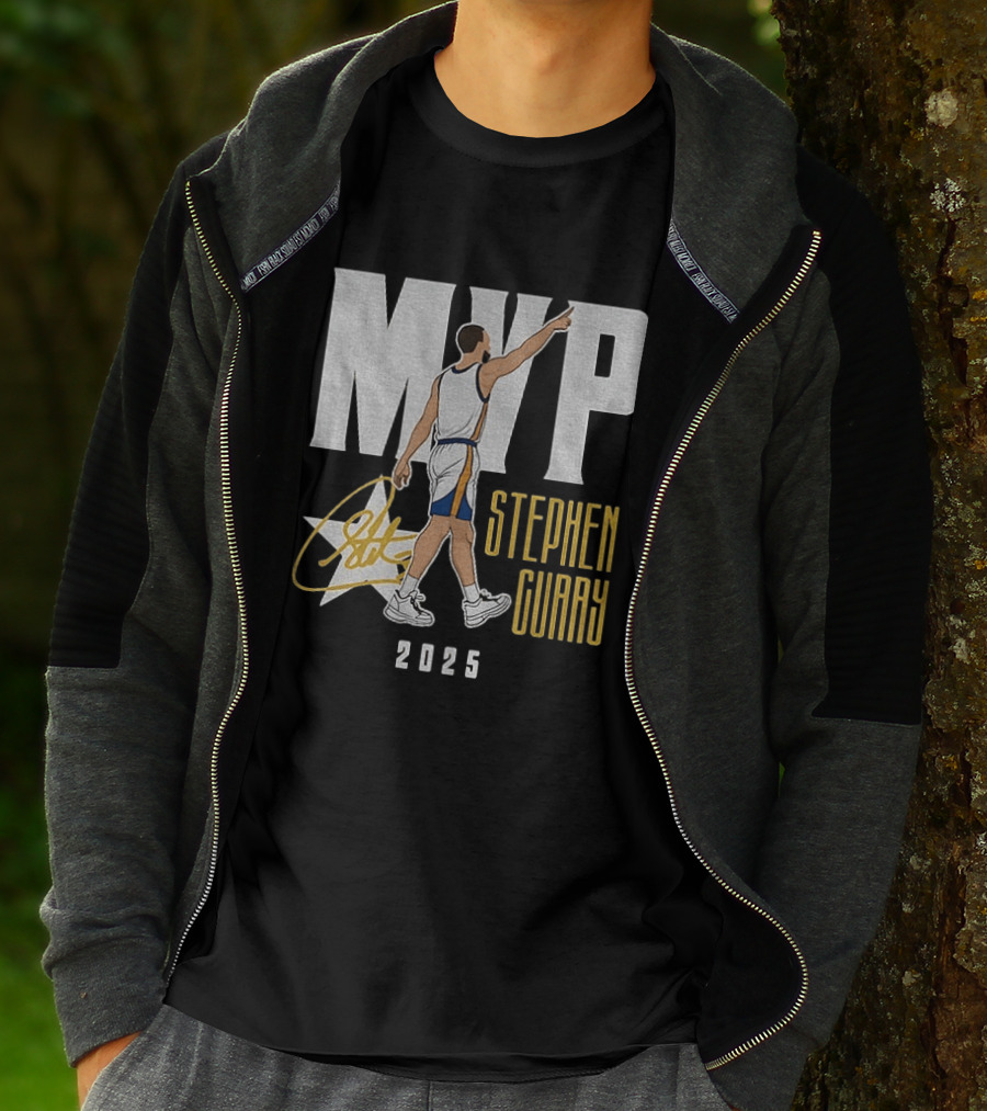 Stephen Curry MVP 2025 Basketball Champion Star Signature T-Shirt
