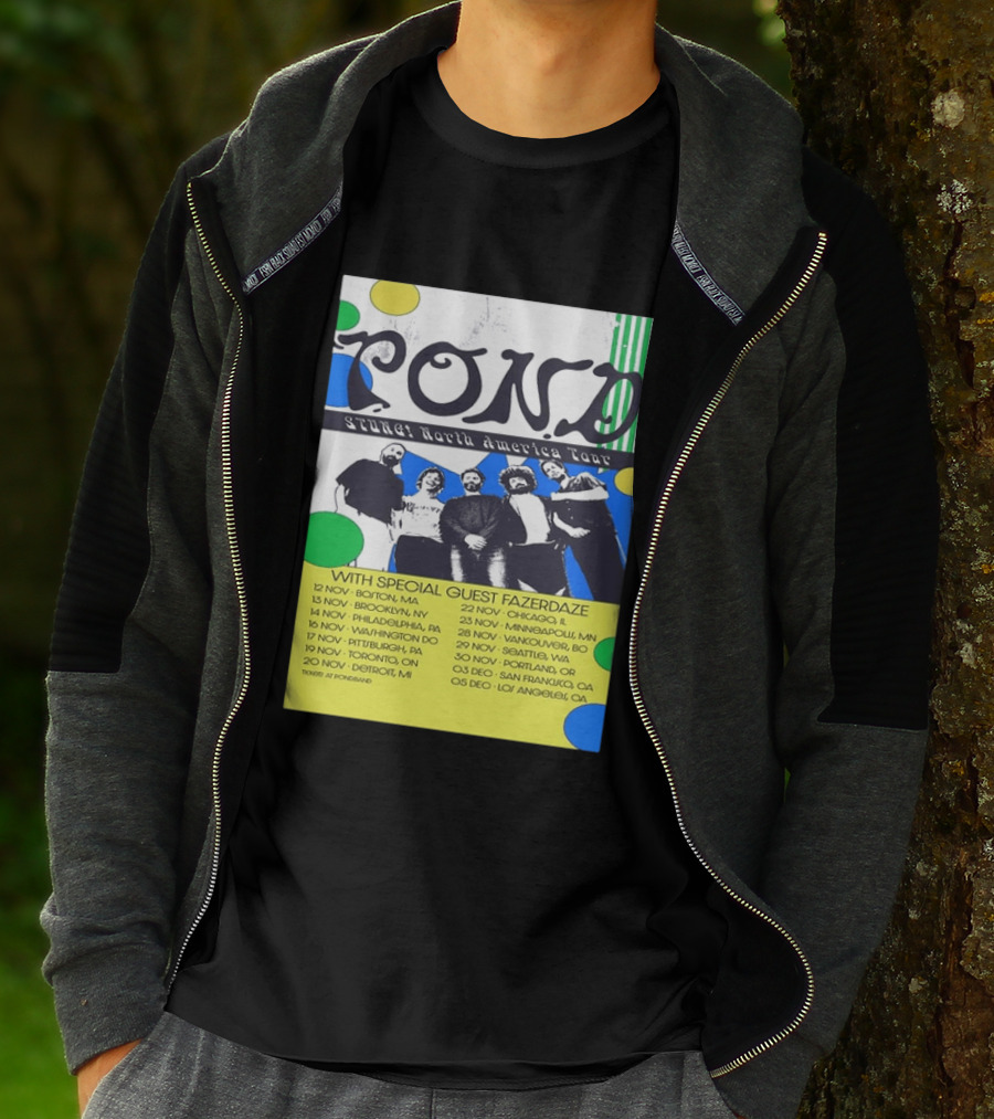 Pond Band Stunga North America Tour 2024 With Special Guest Fazerdaze T-Shirt