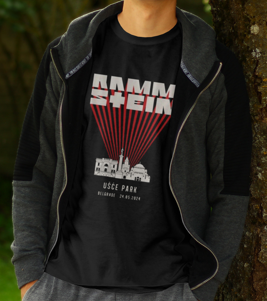 Rammstein Usce Park Belgrade 24 5 2024 Europe Stadium Tour T-Shirt