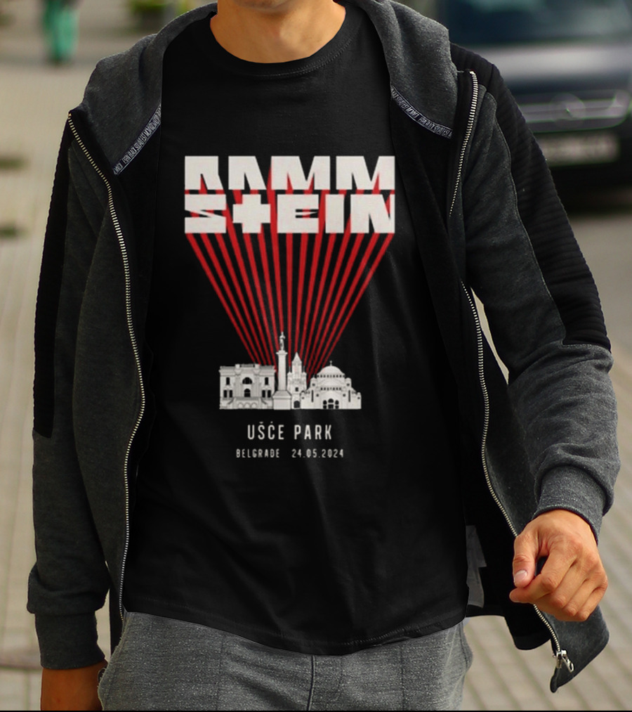 Rammstein Usce Park Belgrade 24 5 2024 Europe Stadium Tour T-Shirt