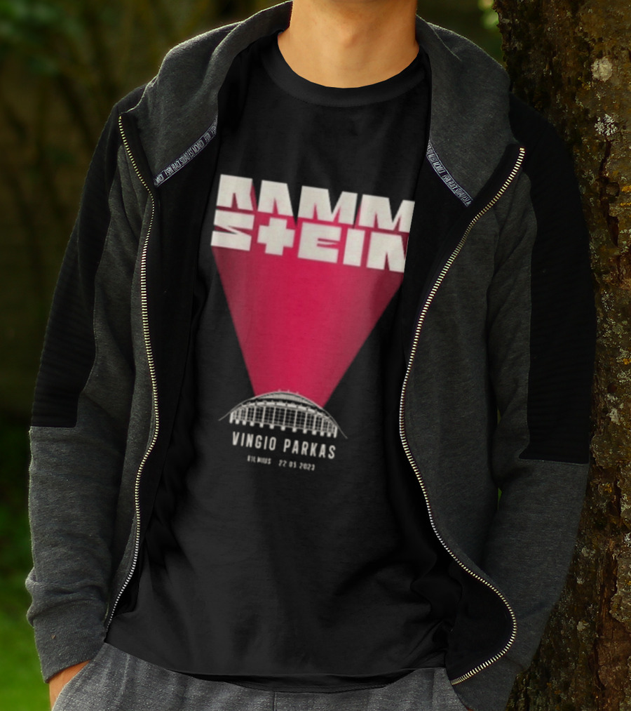 Rammstein Vingio Parkas Vilnius 22 05 2023 Tour Event T-Shirt