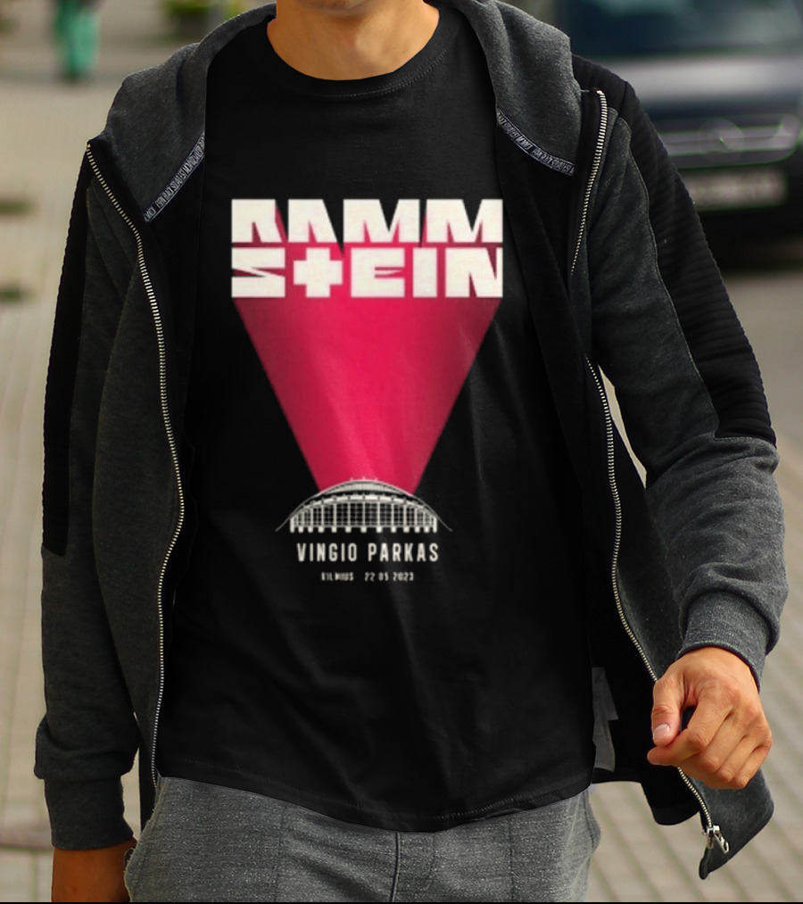 Rammstein Vingio Parkas Vilnius 22 05 2023 Tour Event T-Shirt
