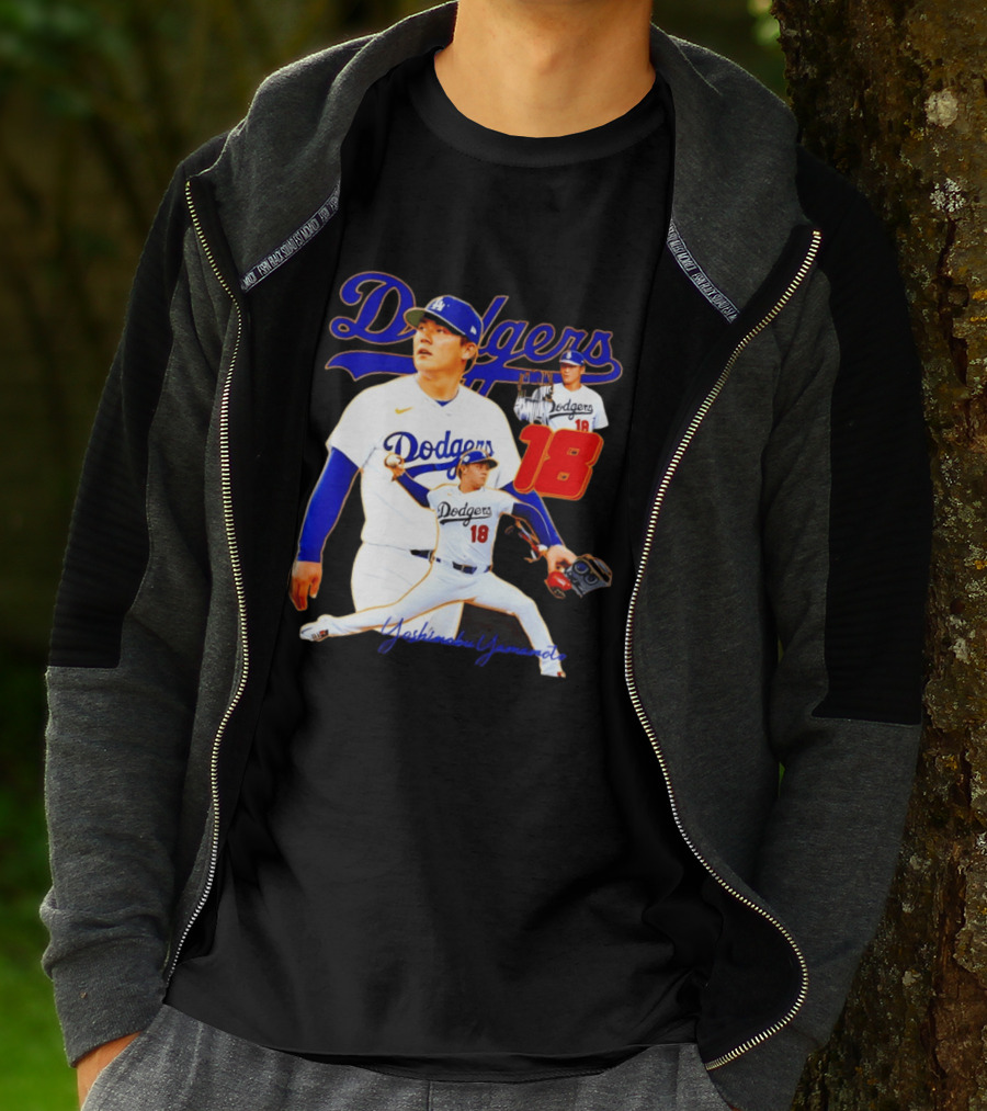 Los Angeles Dodgers Yoshinobu Yamamoto 18 Baseball 2026 T-Shirt