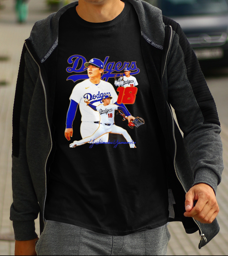 Los Angeles Dodgers Yoshinobu Yamamoto 18 Baseball 2026 T-Shirt