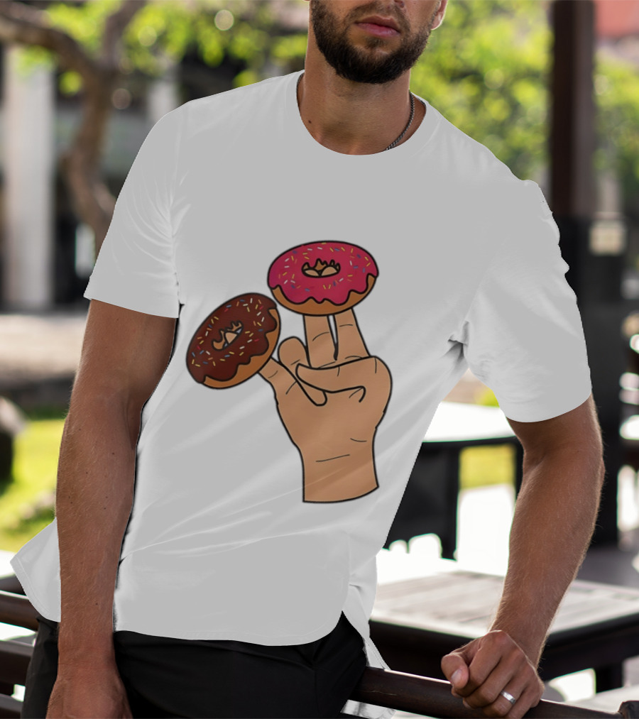 2 In The Pink 1 In The Stink Donut Fingers T-Shirt