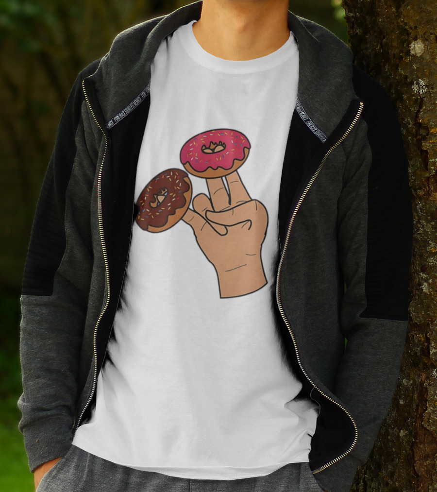 2 In The Pink 1 In The Stink Donut Fingers T-Shirt