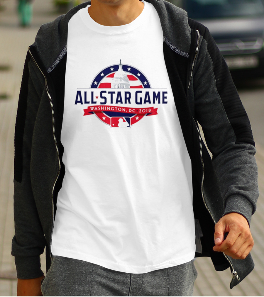 2018 MLB All Star Game Washington DC Capitol Baseball T-Shirt