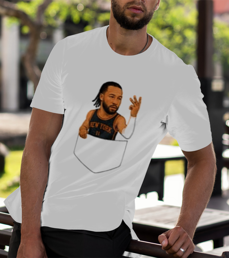 Jalen Brunson New York Knicks NBA Pocket T-Shirt