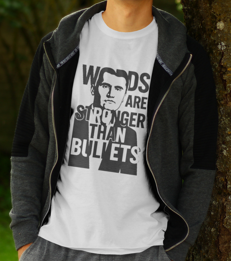 Charlie Kirk Words Are Stronger Than Bullets T-Shirt