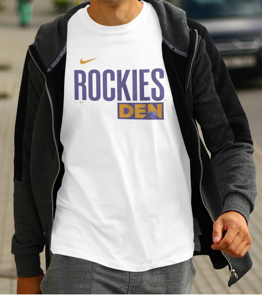 Colorado Rockies 2025 City Connect Rockies Nike DEN Wordmark T-Shirt