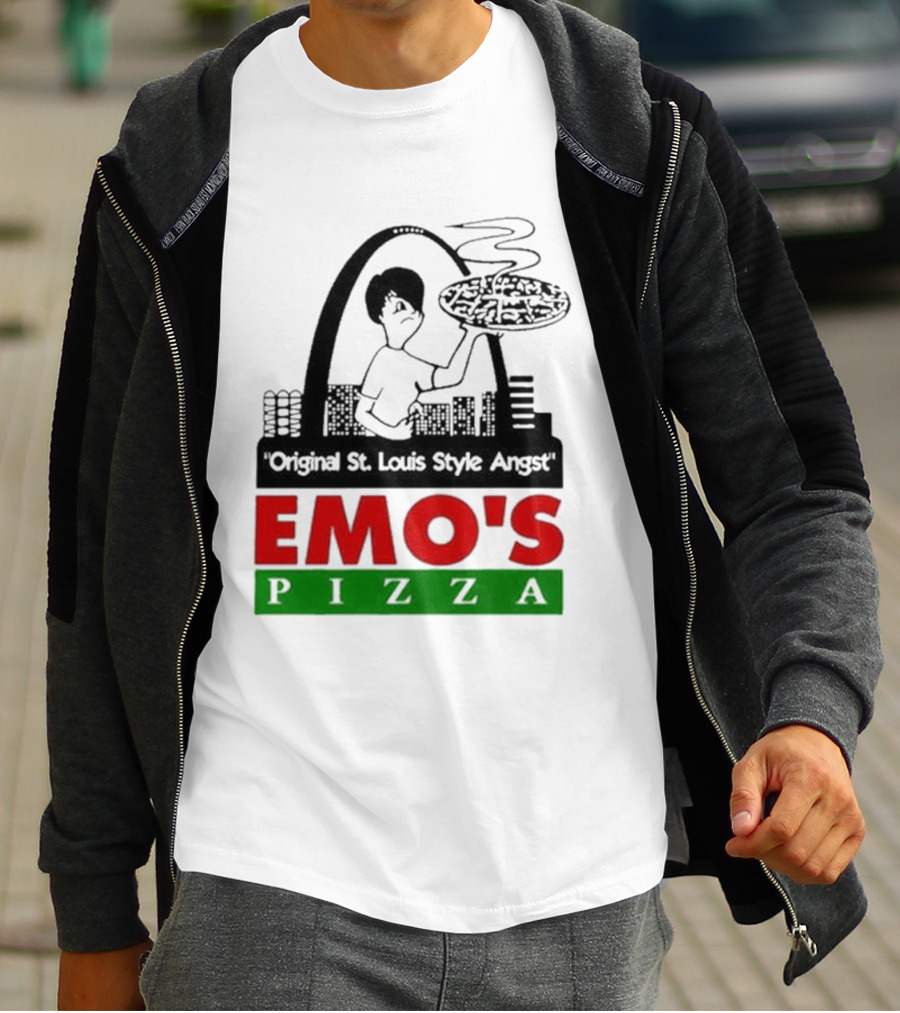 Original St. Louis Style Angst Emo's Pizza T-Shirt
