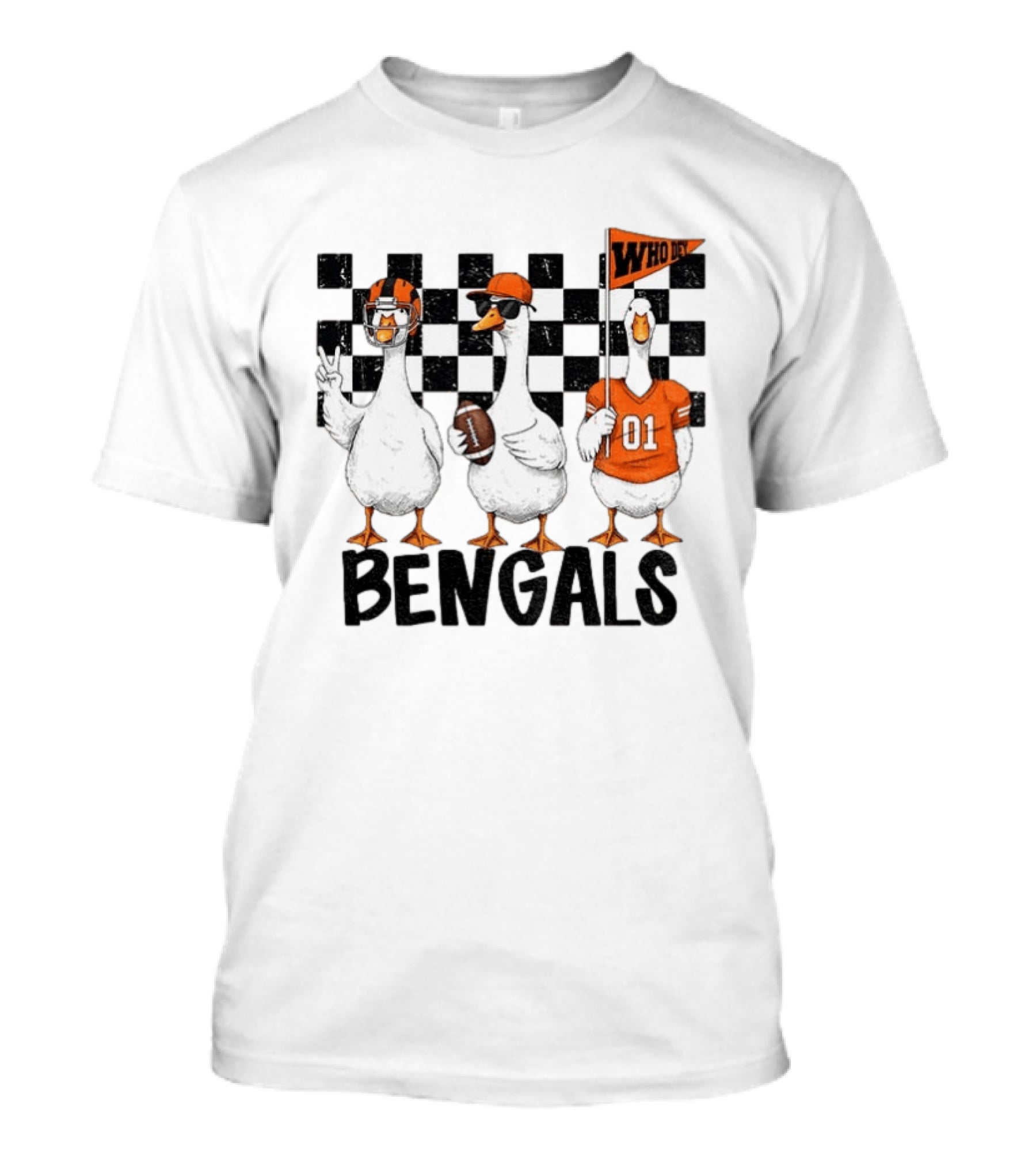 Goose Bengals Who Dey Cincinnati Football Game Day T-Shirt