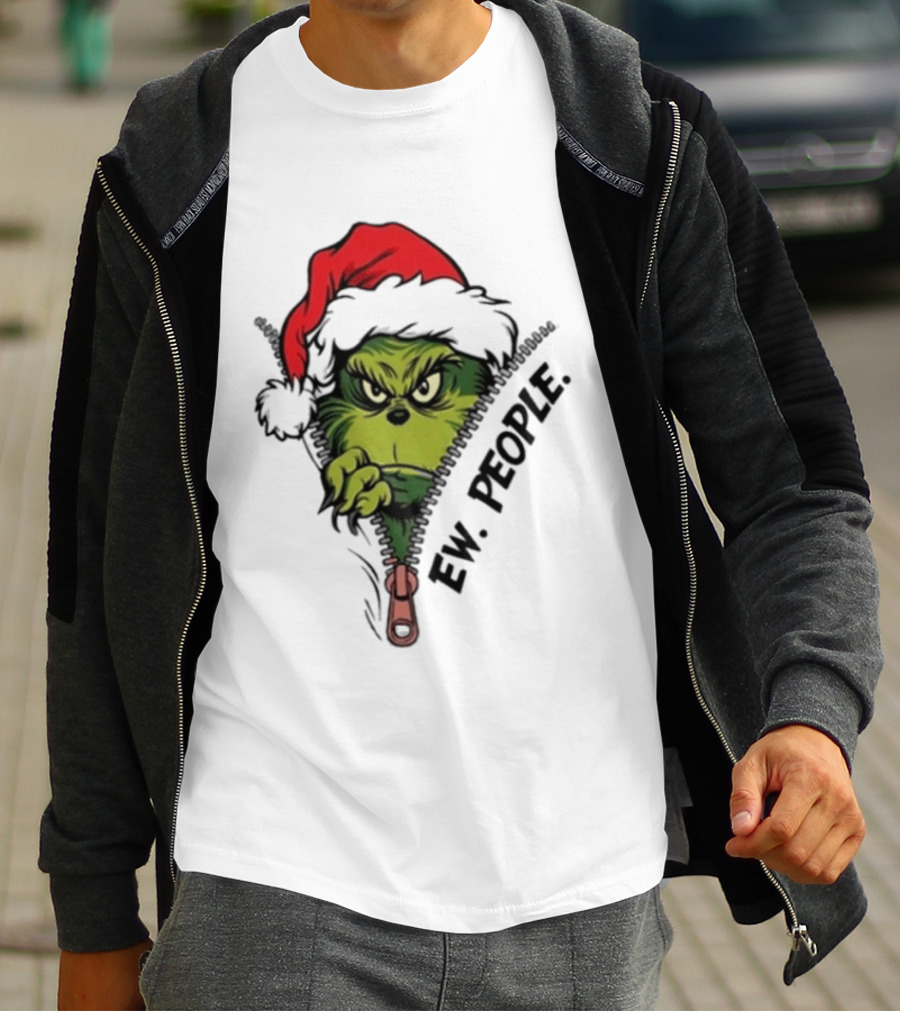 Ew People Grinch Christmas 2025 Holiday Humor T-Shirt