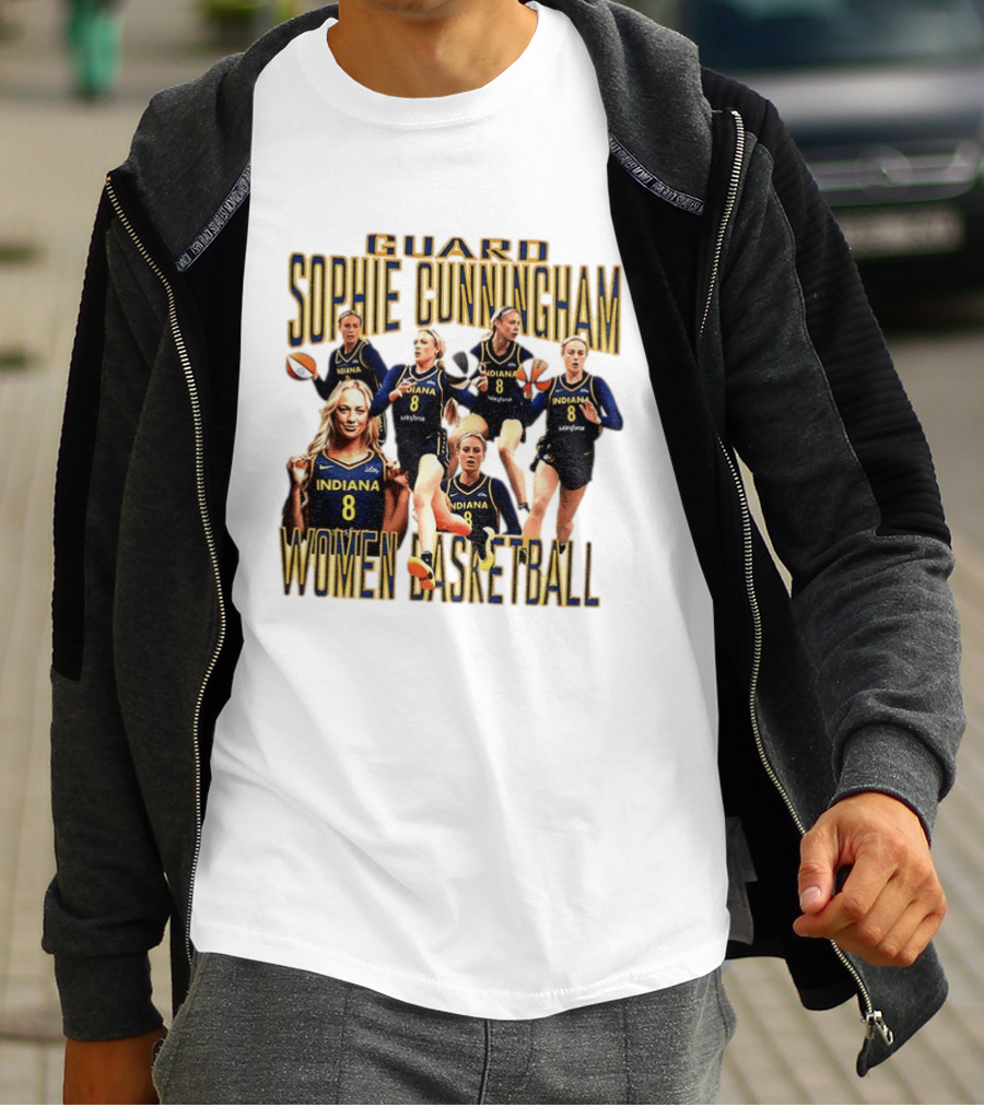 Guard Sophie Cunningham Indiana Fever Women Basketball Player 8 T-Shirt