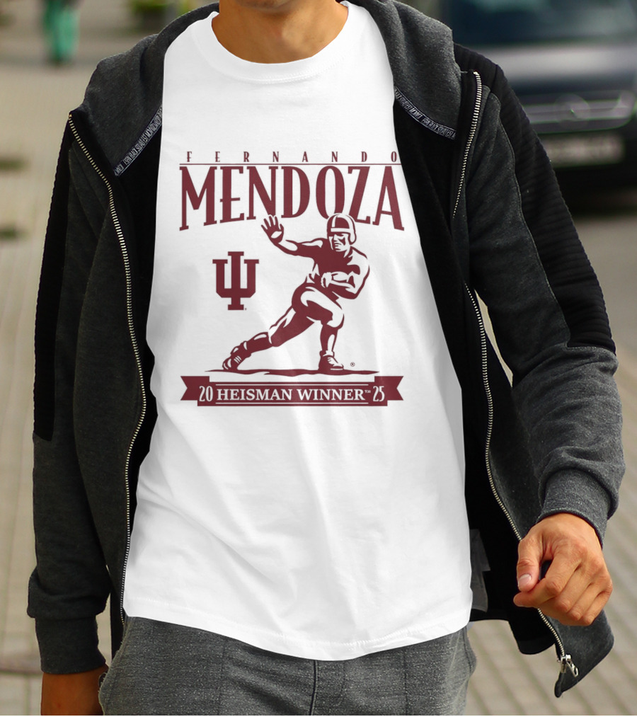 Indiana Football Fernando Mendoza Heisman Winner 2025 T-Shirt