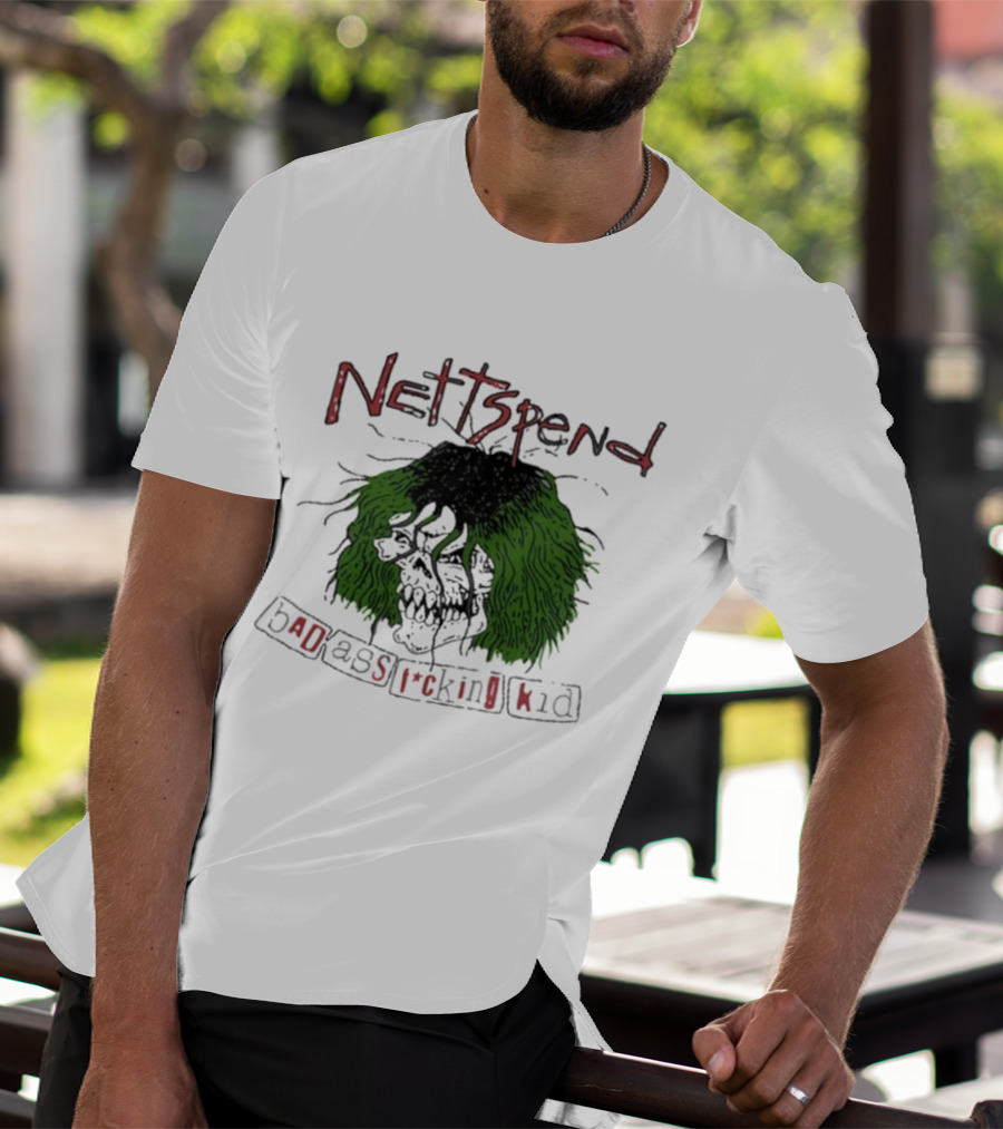Nettspend Badassfuckingkid Grunge Skull Tour T-Shirt