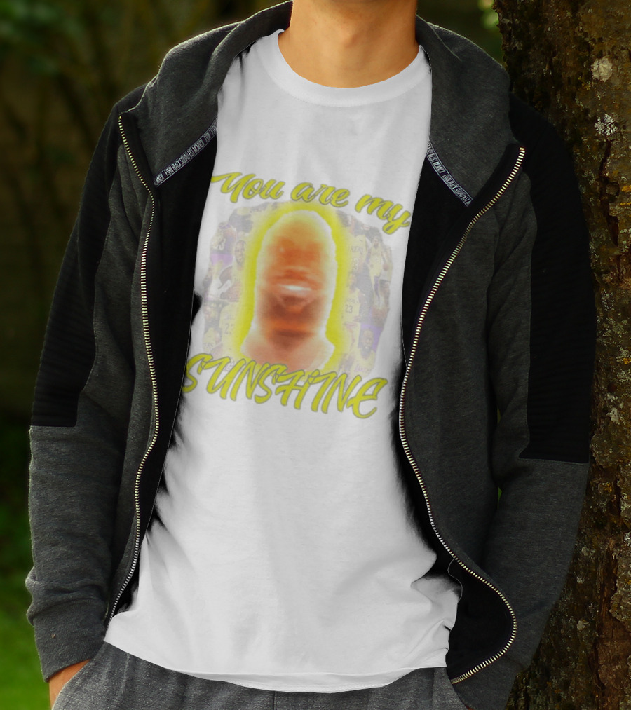 You Are My Sunshine Lebron James Lakers Basketball Lebonbon T-Shirt
