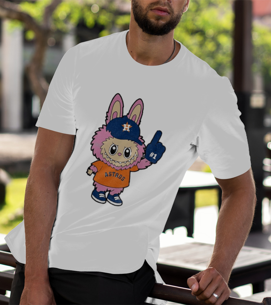 Labubu Astros 2025 Pink Houston MLB Baseball Sports T-Shirt