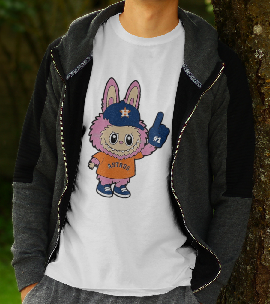 Labubu Astros 2025 Pink Houston MLB Baseball Sports T-Shirt