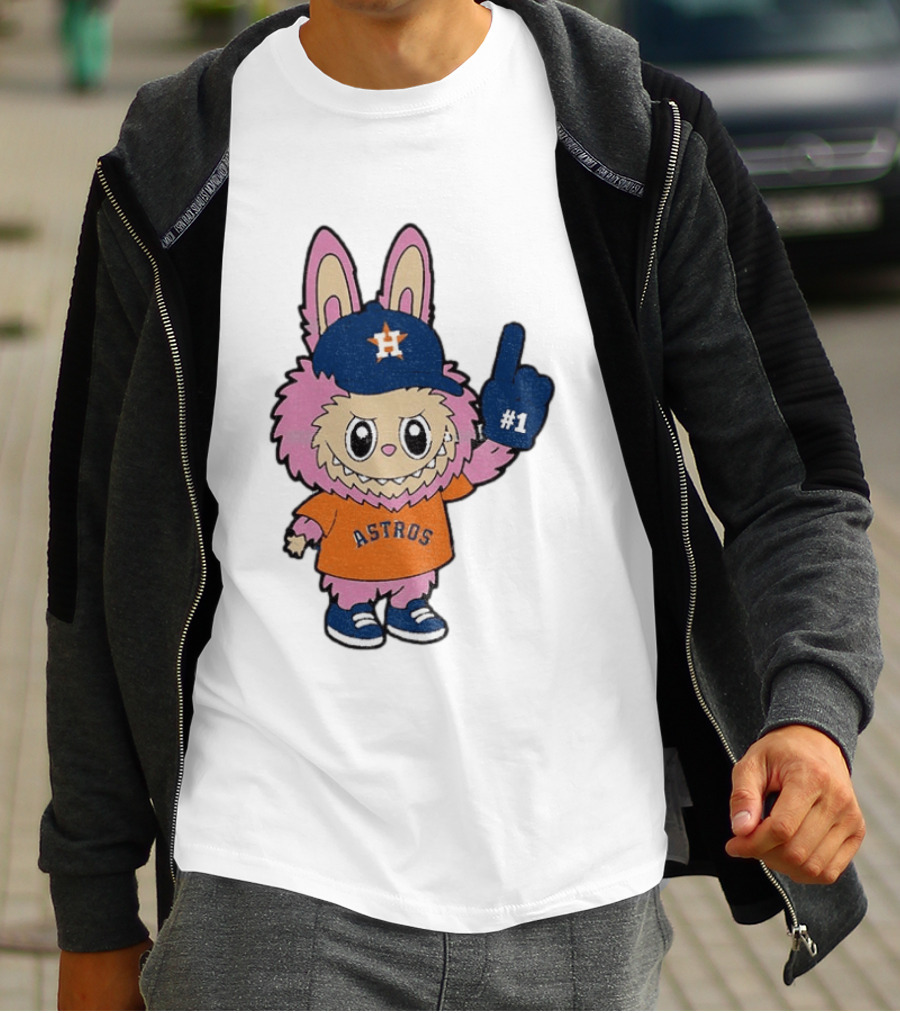 Labubu Astros 2025 Pink Houston MLB Baseball Sports T-Shirt
