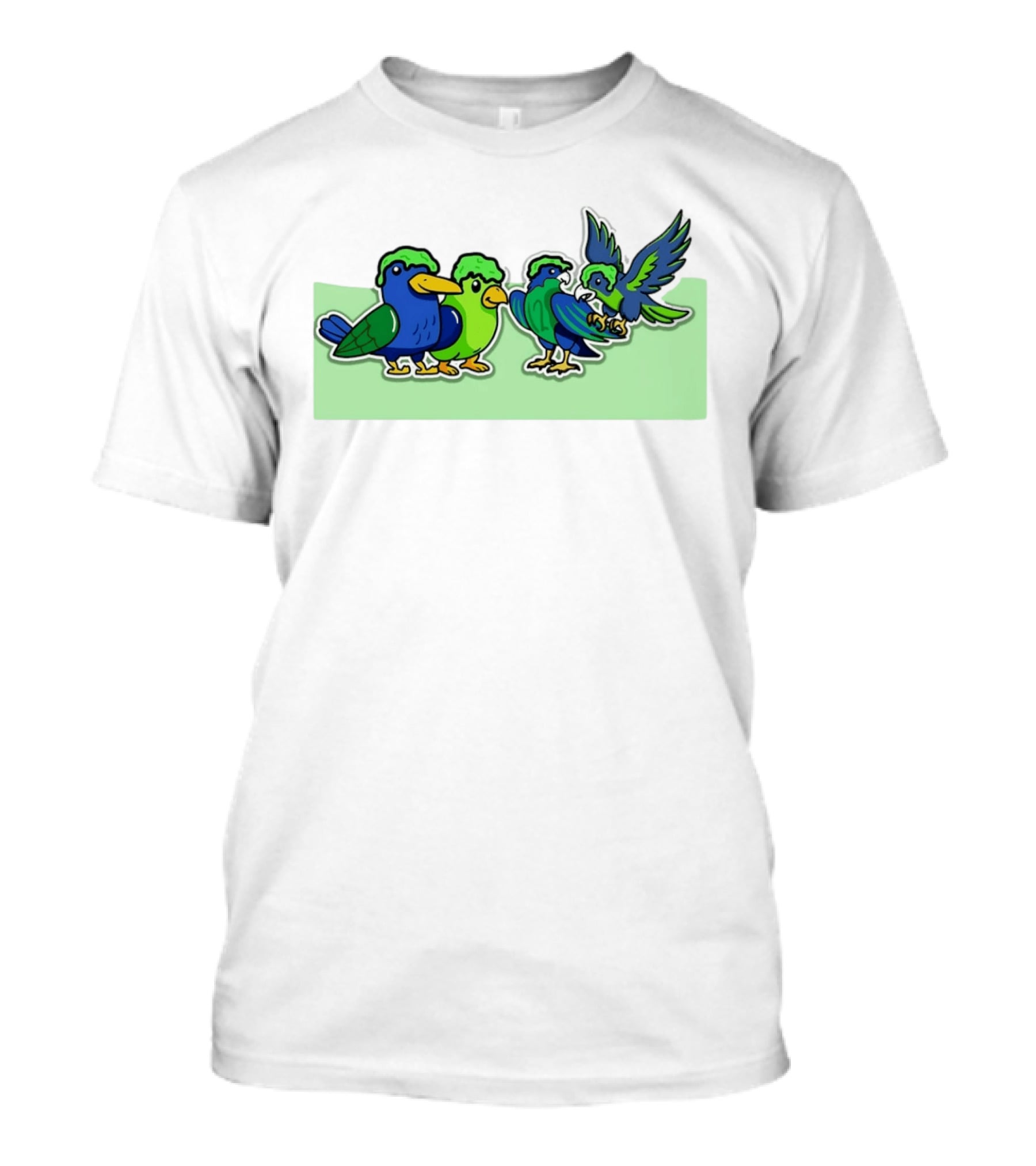 Seattle Seahawks X Nickelodeon NVP Parrot Paint T-Shirt