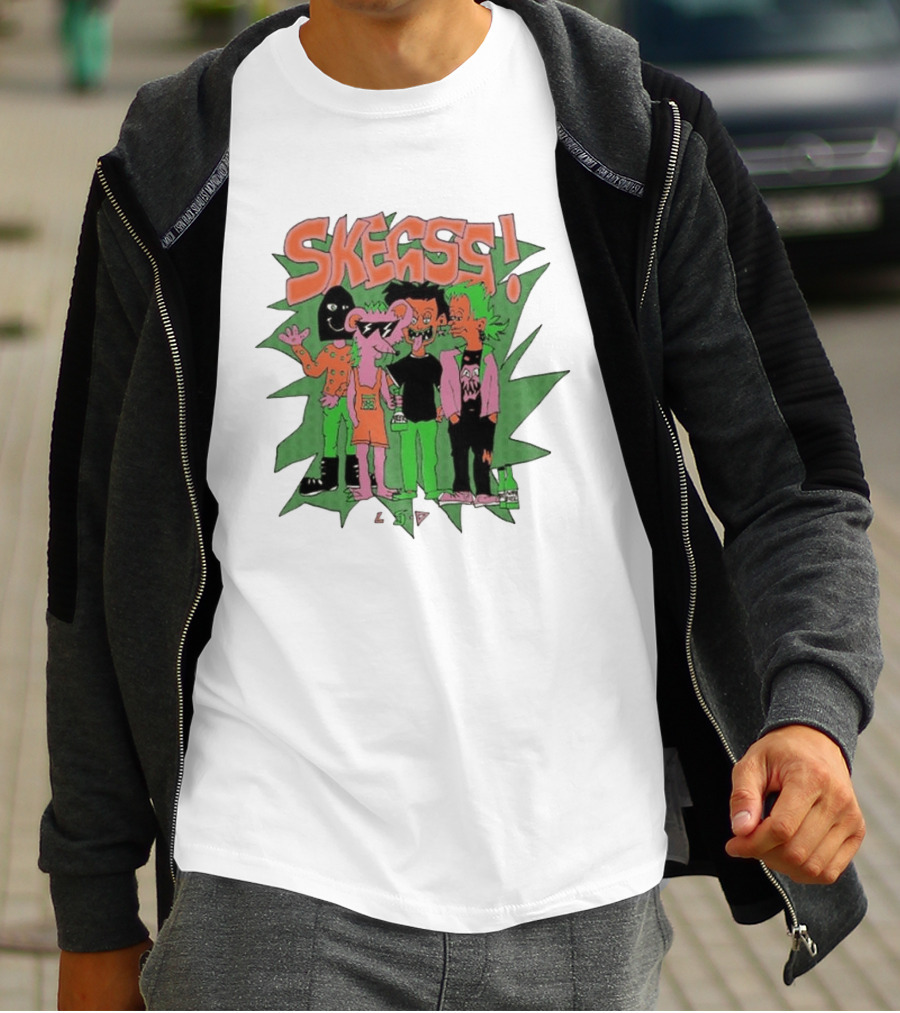 Skegss LSD Irvine Cartoon Characters Green T-Shirt
