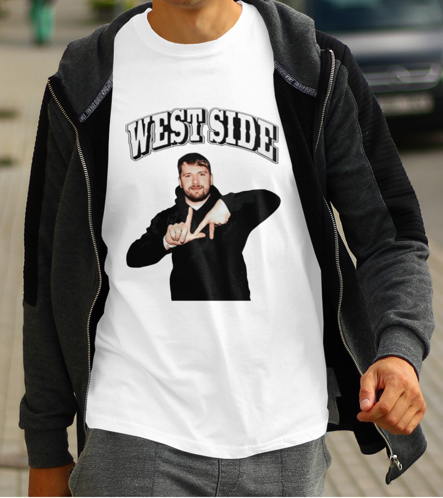 Luka Doncic Westside LA Hand Lakers T-Shirt