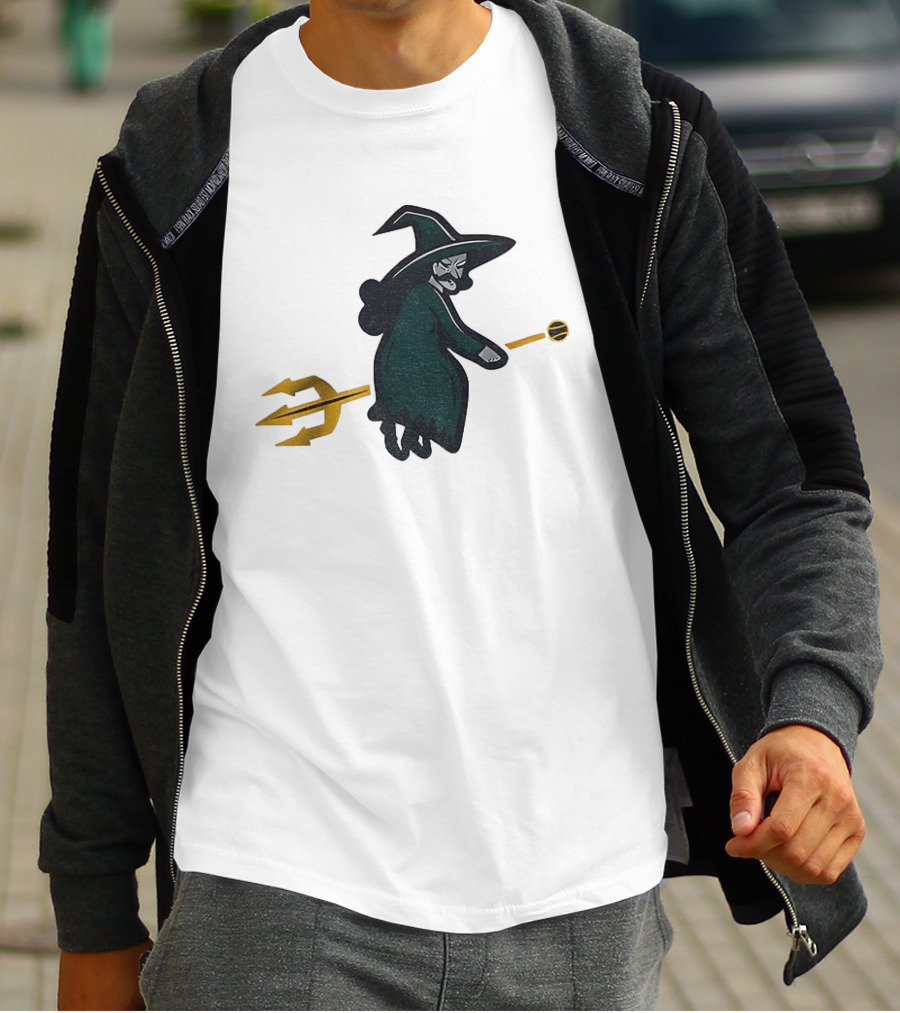 Witches Rally Seattle Mariners MLB Baseball 2025 Cartoon Trident Broomstick T-Shirt
