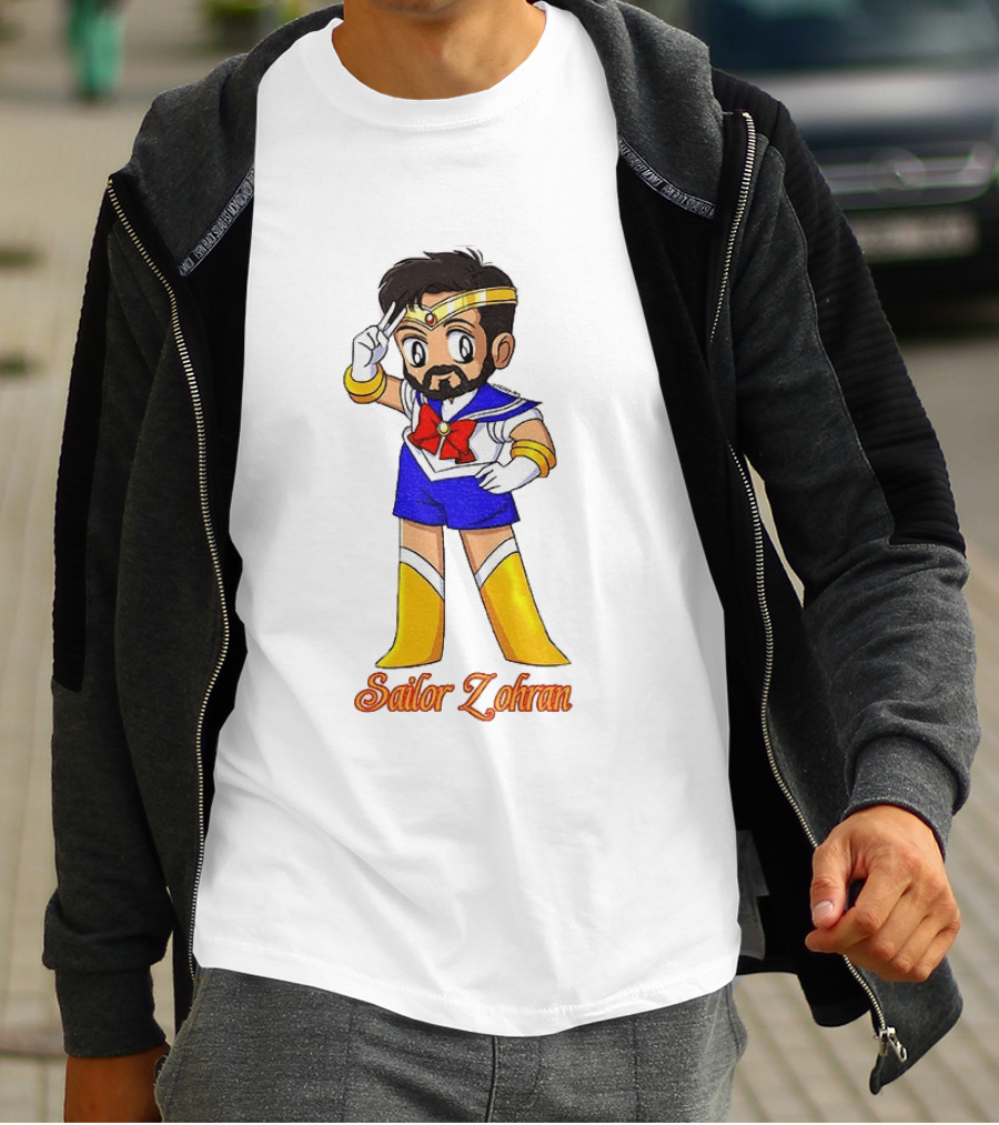 Zohran Mamdani Sailor Moon Sailor Zohran Anime Crossover Meme T-Shirt