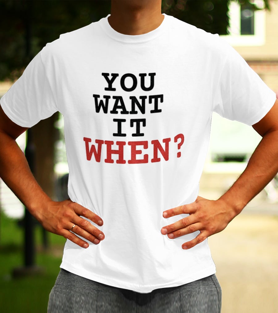 Zootopia Flash The Sloth You Want It When? T-Shirt