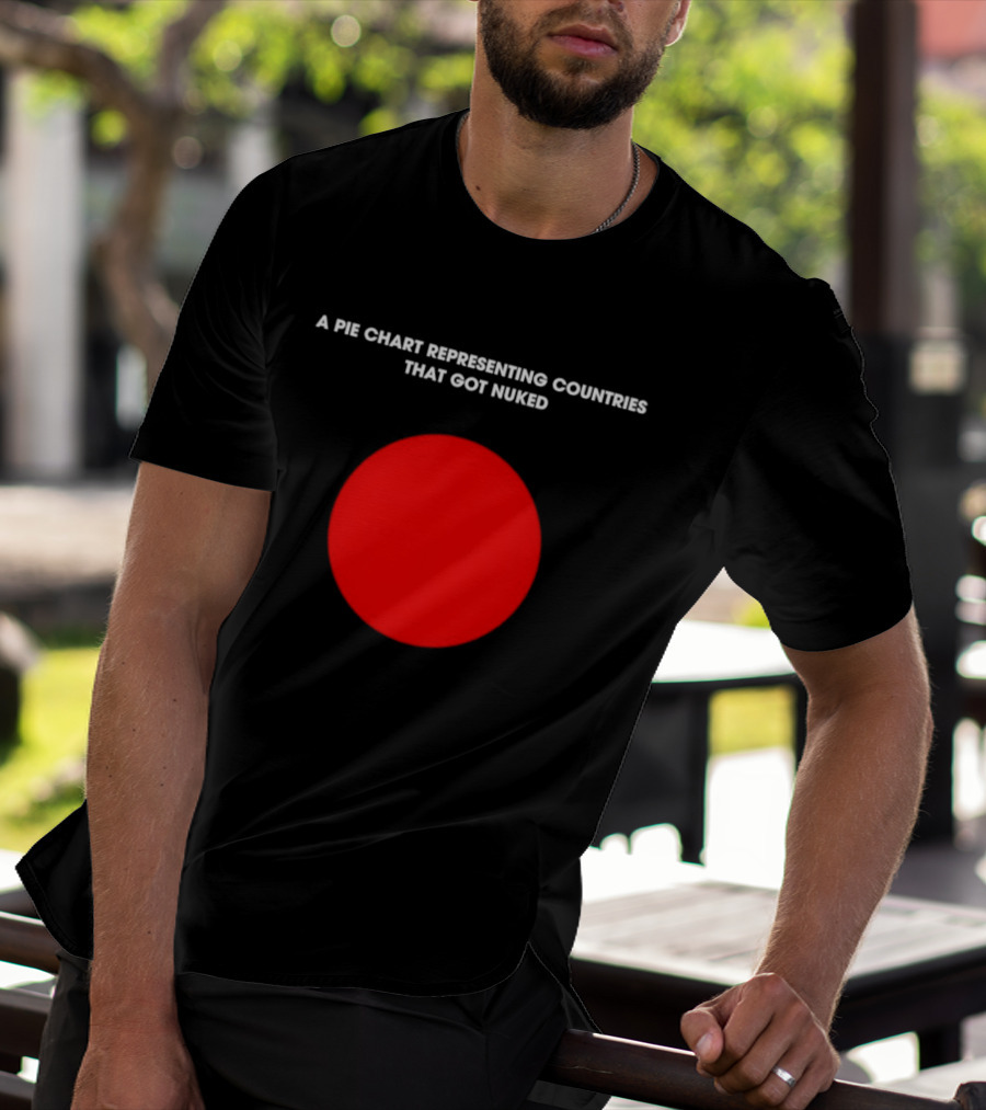 Pie Chart Japan Flag Nuked Countries T-Shirt