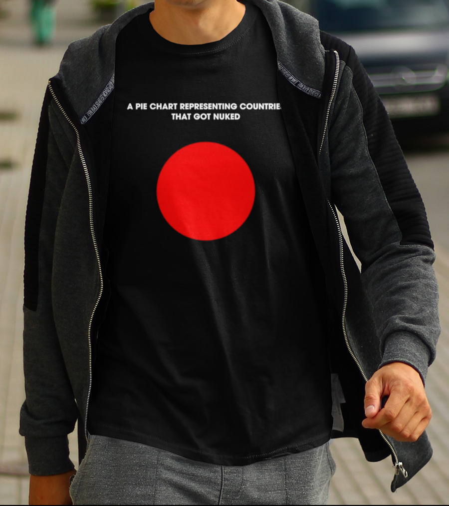 Pie Chart Japan Flag Nuked Countries T-Shirt
