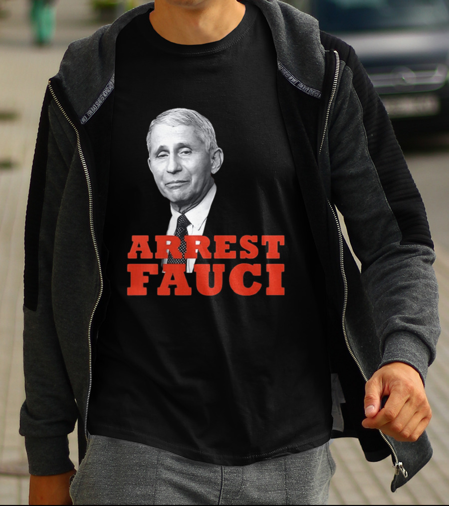Arrest Dr Fauci Meme Face T-Shirt