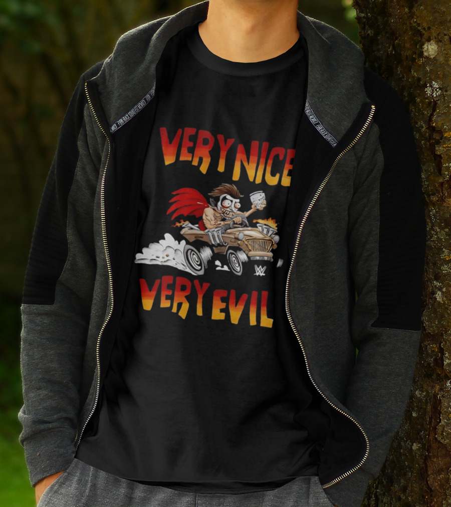Very Nice Very Evil Danhausen Cartoon WWE T-Shirt