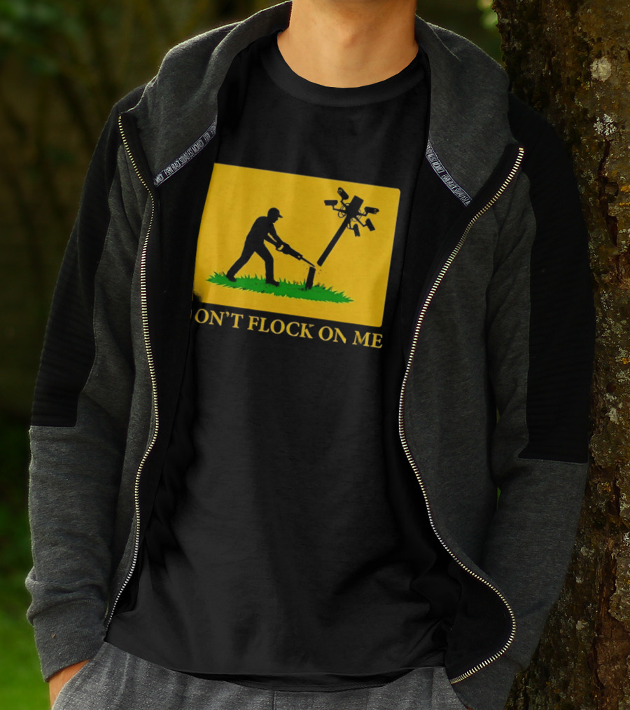 Don't Flock On Me Leaf Blower Parody Flag T-Shirt