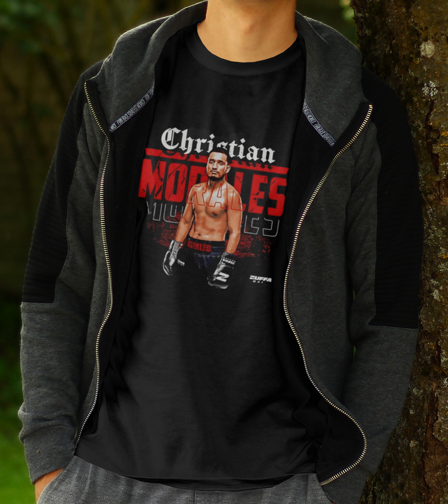 Christian Morales Zuffa Boxer With Boxing Gloves And Zuffa One T-Shirt