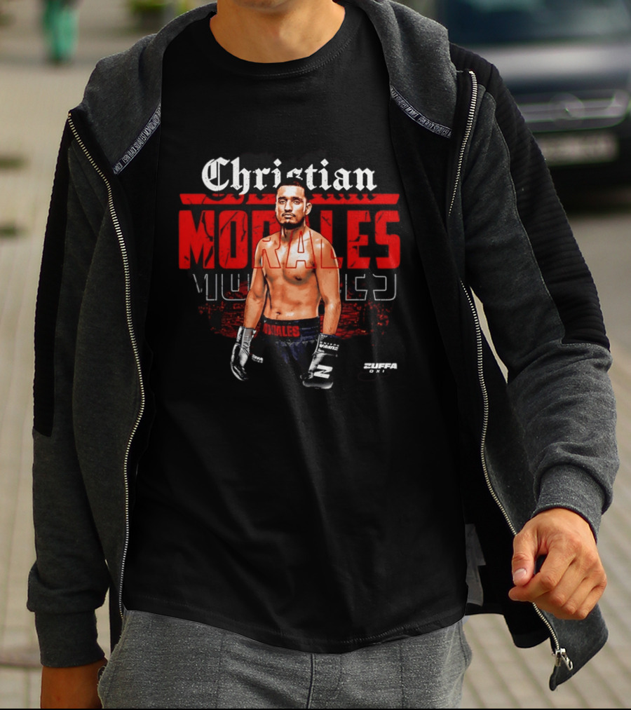 Christian Morales Zuffa Boxer With Boxing Gloves And Zuffa One T-Shirt