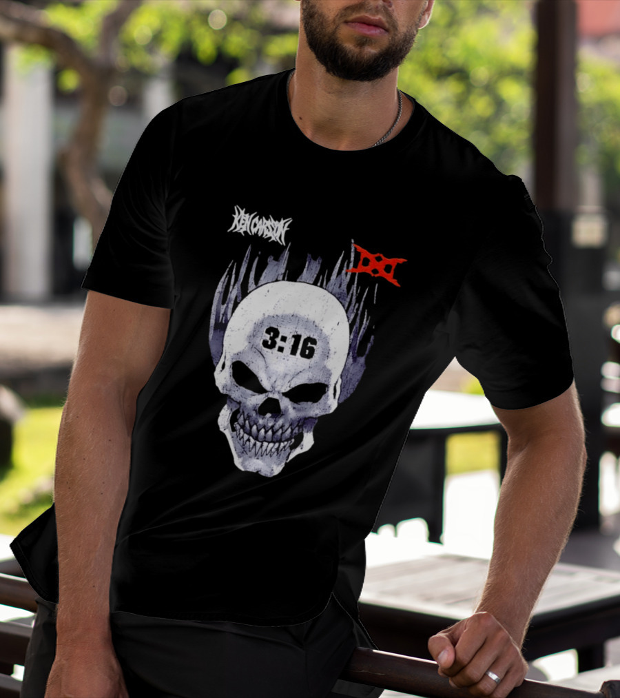 Ken Carson 3:16 Skull Stone Cold Steve Austin WWE T-Shirt