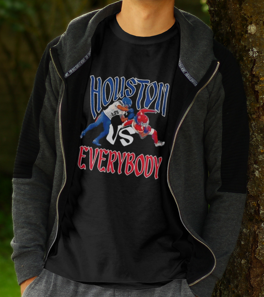 Houston Vs Everybody Football Player Duel T-Shirt
