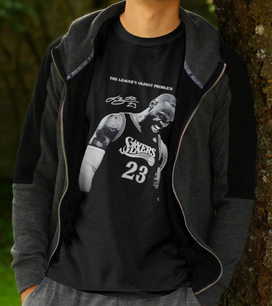 The League's Oldest Problem LeBron James Sixers 23 T-Shirt