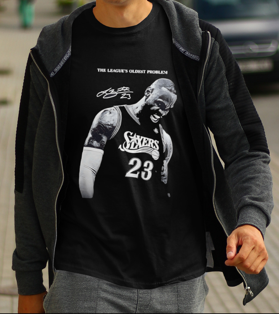 The League's Oldest Problem LeBron James Sixers 23 T-Shirt