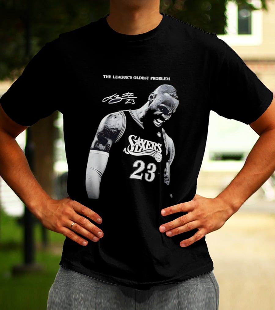 The League's Oldest Problem LeBron James Sixers 23 T-Shirt