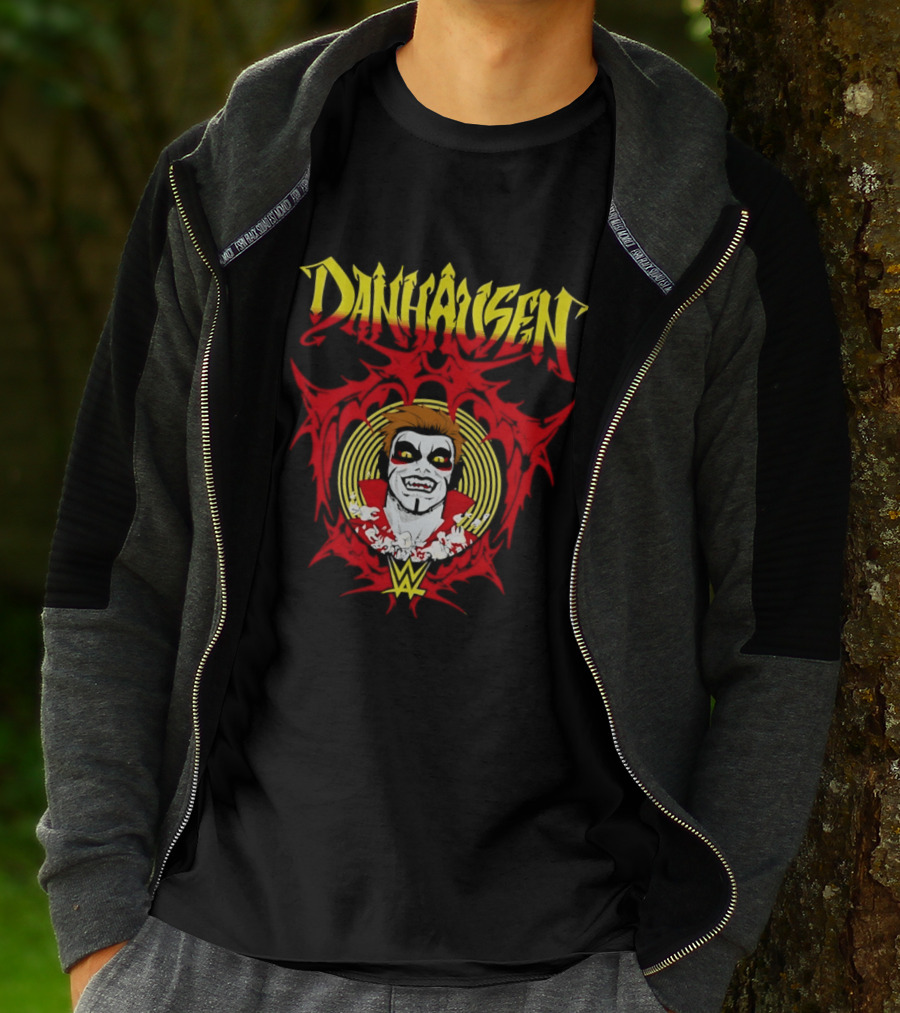 Danhausen WWE Vector Face Paint And Red T-Shirt