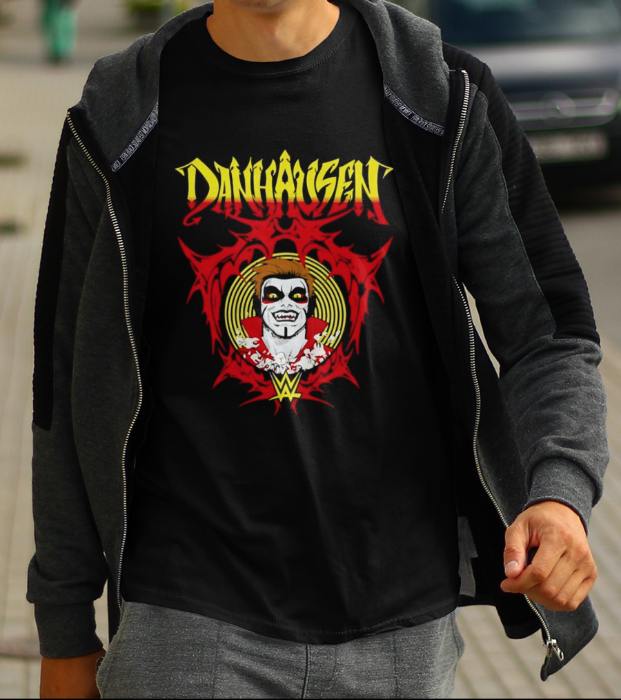 Danhausen WWE Vector Face Paint And Red T-Shirt