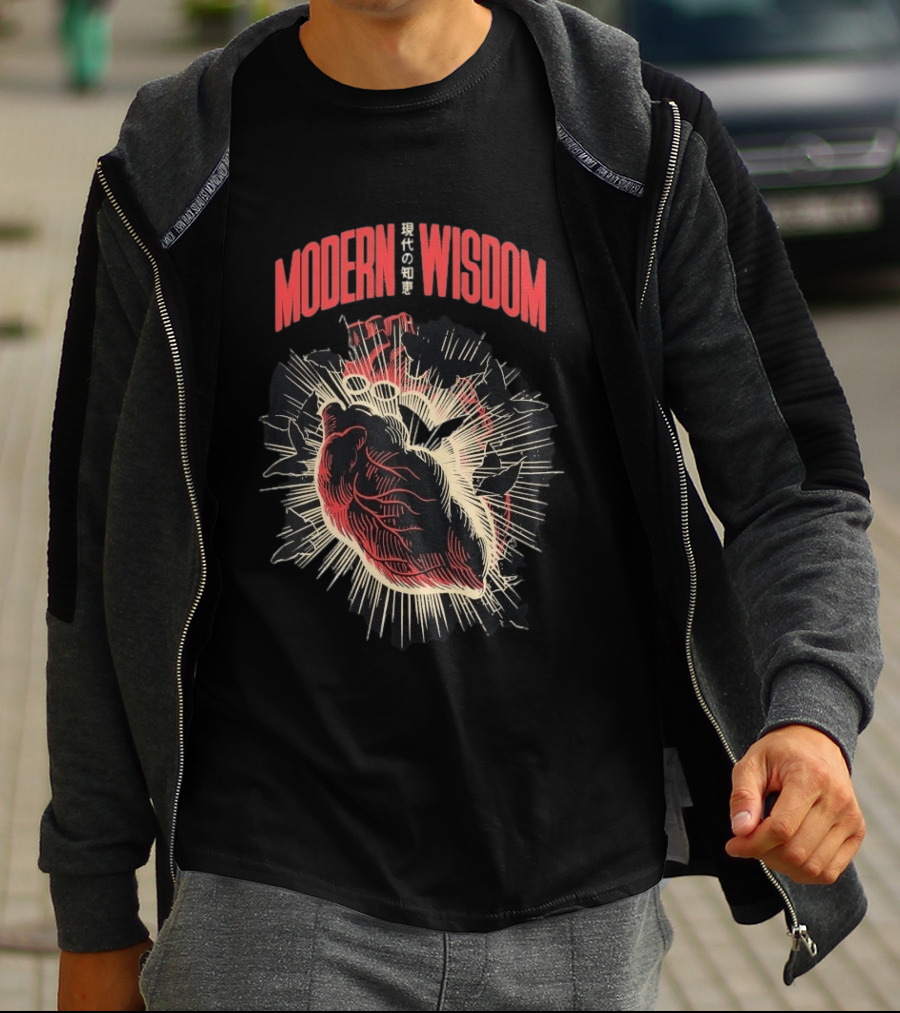 Modern Wisdom Bursting Heart T-Shirt